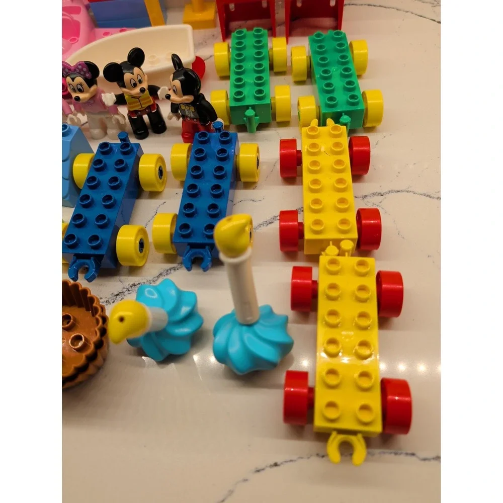 Lego DUPLO Mickey Minnie Birthday Beach House Belle Tea Party Lot NOT COMPLETE